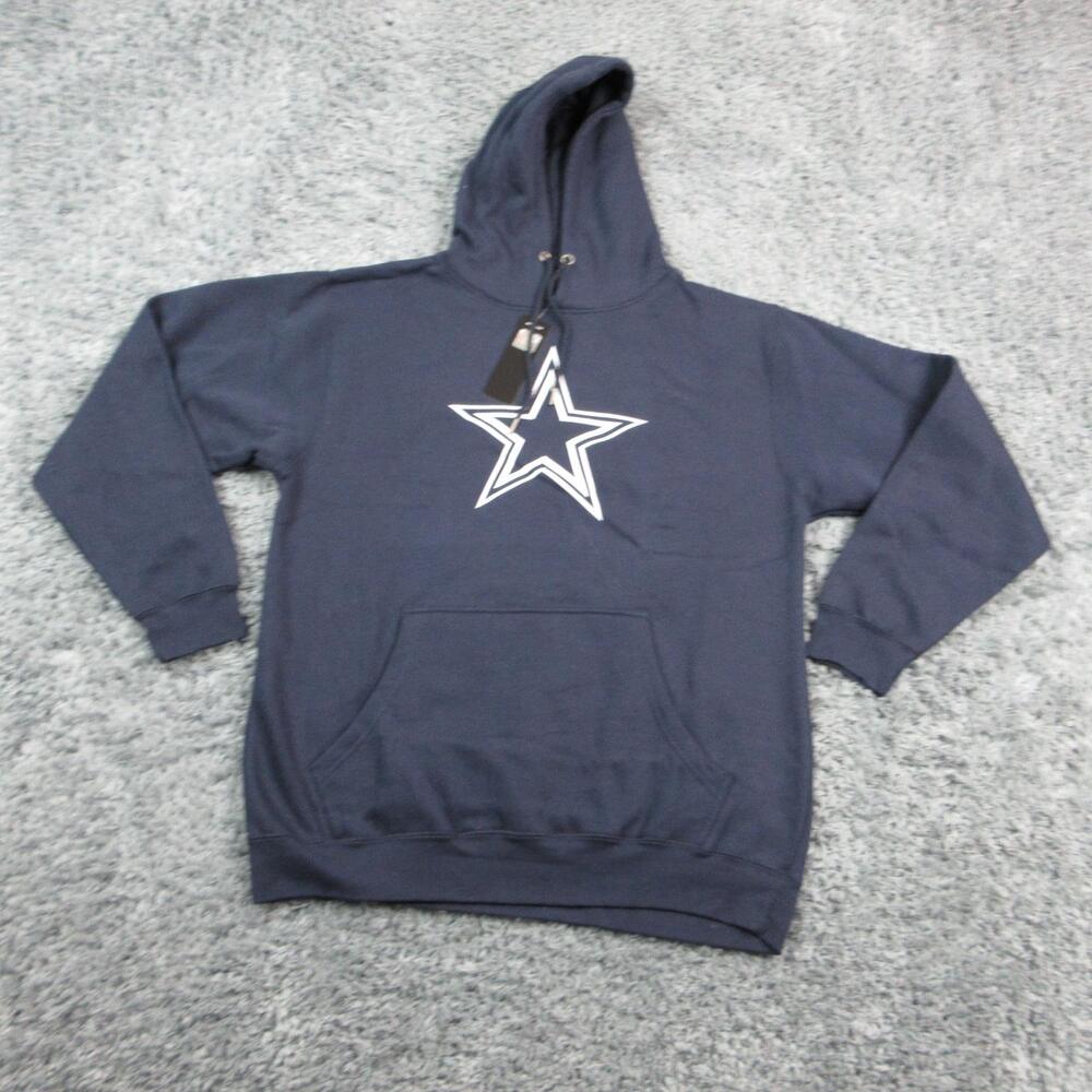 Dallas Cowboys Sweatshirt Mens Large Blue NFL Football Fanatics Team Apparel NWT